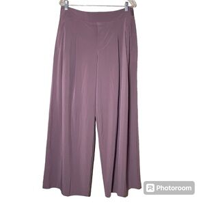 ATHLETA Brooklyn Heights Wide-Leg‎ Pant Women's 14 High-Rise Damask Mauve